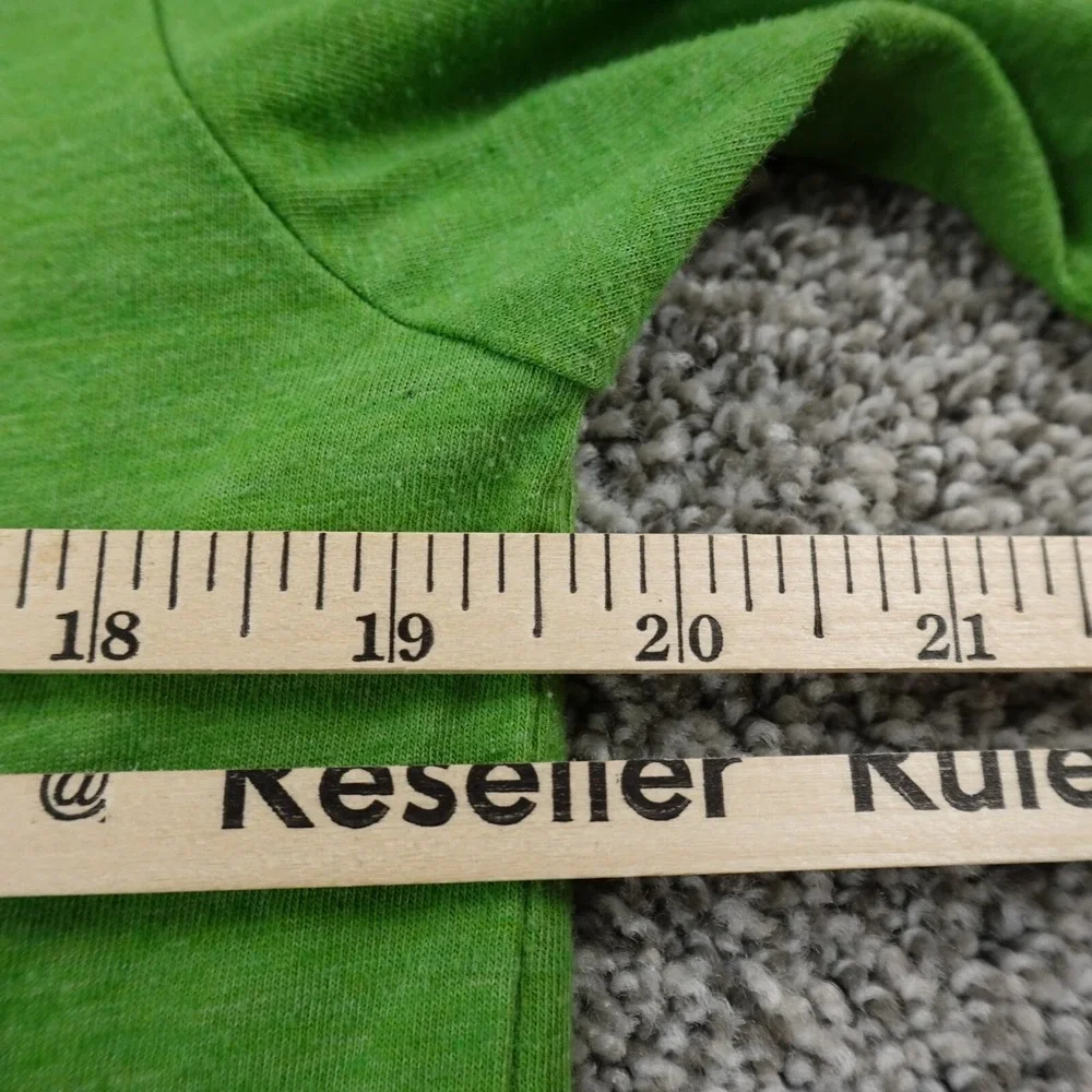 North Face Shirt Mens M Green Spellout Logo Short Sleeve‎ Outdoor Casual Hiking